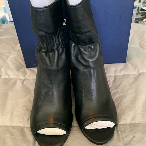 Splendid Rayna Black Leather Ankle Boots - Picture 2 of 8